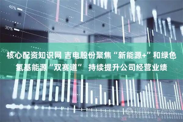 核心配资知识网 吉电股份聚焦“新能源+”和绿色氢基能源“双赛道”  持续提升公司经营业绩